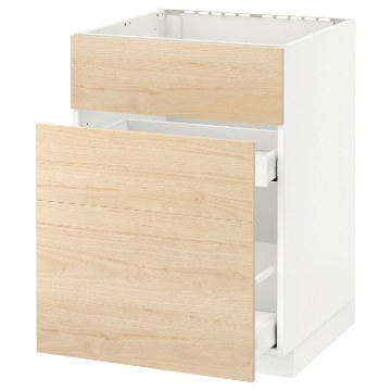 ІКЕА Підлогова шафа + 3 фронт. панелі METOD МЕТОД / MAXIMERA МАКСИМЕРА, 892.158.46 - Home Club