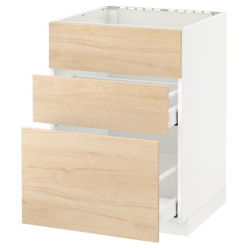 ІКЕА Підлогова шафа + 3 фронт. панелі METOD МЕТОД / MAXIMERA МАКСИМЕРА, 892.158.94 - Home Club