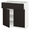 ИКЕА Напольный шкаф с ящиком METOD МЕТОД / MAXIMERA МАКСИМЕРА, 794.675.28 - Home Club