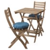 ИКЕА Стол + 2 стула ASKHOLMEN АСКХОЛЬМЕН, 291.835.32 - Home Club