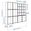ИКЕА Комбинация шкафов с ножками EKET ЭКЕТ, 091.916.94 - Home Club, изображение 3