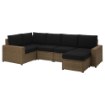 ИКЕА Диван на 4+1 человек и табурет SOLLERÖN СОЛЛЕРОН, 092.414.77 - Home Club