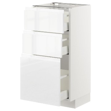 ИКЕА Стойка с тремя ящиками METOD МЕТОД / MAXIMERA МАКСИМЕРА, 192.550.58 - Home Club
