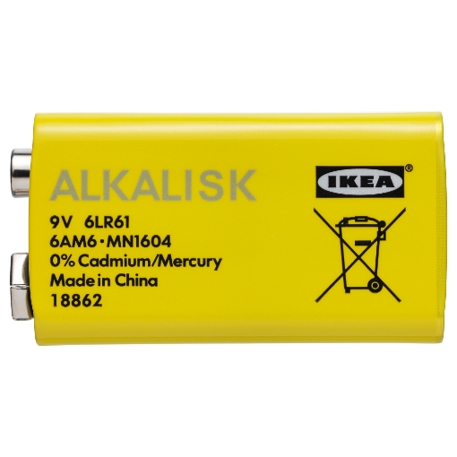 ІКЕА Лужна батарейка ALKALISK АЛКАЛІСК, 200.316.04 - Home Club