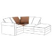 ИКЕА Покрытие угловой секции GRÖNLID, 403.966.69 - Home Club, изображение 2