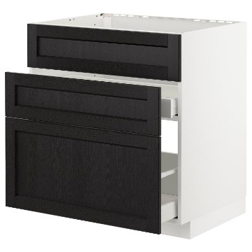 ИКЕА Напольный шкаф + 3 фронт. панели METOD МЕТОД / MAXIMERA МАКСИМЕРА, 792.572.24 - Home Club