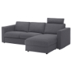 ИКЕА Чехол на трехместный диван с шезлонгом VIMLE ВИМЛЕ, 394.250.93 - Home Club, изображение 2