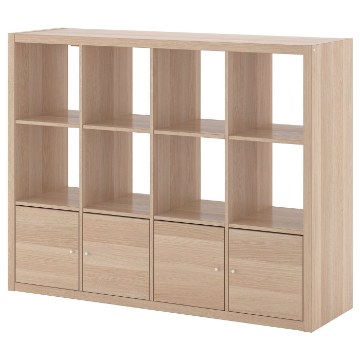 ИКЕА Стеллаж с 4 вставками KALLAX КАЛЛАКС, 492.782.56 - Home Club
