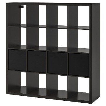 ІКЕА Стелаж з 4 вставками KALLAX КАЛЛАКС, 390.305.91 - Home Club