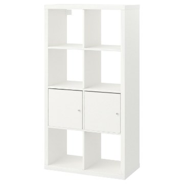 ИКЕА Стеллаж с дверцами KALLAX КАЛЛАКС, 990.171.86 - Home Club