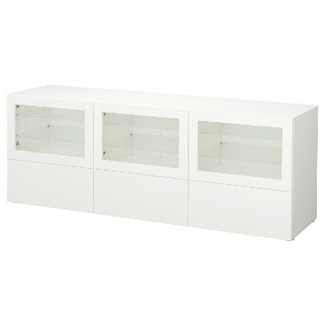ИКЕА Тумба под телевизор с дверцами и ящиками BESTÅ БЕСТО, 191.943.00 - Home Club