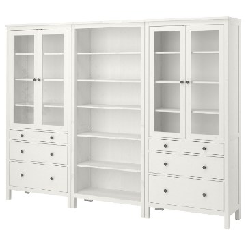 ІКЕА Комбінована стелажна система з дверцятами HEMNES ХЕМНЕС, 192.337.59 - Home Club