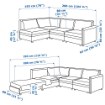 ИКЕА Модульный диван-кровать VALLENTUNA ВАЛЛЕНТУНА, 492.779.78 - Home Club, изображение 8