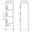 ИКЕА Высокий шкаф с ящиком и дверцами ИДОСЕН, 503.207.25 - Home Club, изображение 7