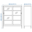 ИКЕА Шкаф+раздвижные стеклянные дверцы ИДОСЕН, 803.609.51 - Home Club, изображение 11