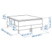 ИКЕА Континентальная кровать ESPEVÄR, 392.091.69 - Home Club, изображение 3