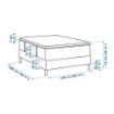 ИКЕА Континентальная кровать ESPEVÄR, 892.091.57 - Home Club, изображение 3