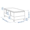 ІКЕА Континентальне ліжко ESPEVÄR, 892.103.92 - Home Club, зображення 3