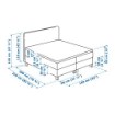 ІКЕА Континентальне ліжко LAUVIK, 492.507.90 - Home Club, зображення 6