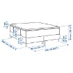 ИКЕА Континентальная кровать ESPEVÄR, 292.089.24 - Home Club, изображение 3