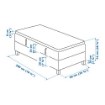 ИКЕА Континентальная кровать ESPEVÄR, 092.104.85 - Home Club, изображение 3