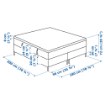 ИКЕА Континентальная кровать ESPEVÄR, 792.098.98 - Home Club, изображение 3