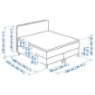 ИКЕА Континентальная кровать DUNVIK, 391.868.32 - Home Club, изображение 6