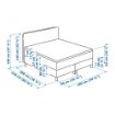ІКЕА Континентальне ліжко DUNVIK, 092.491.19 - Home Club, зображення 5