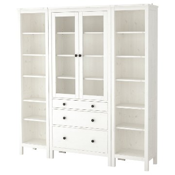 ІКЕА Комбінована стелажна система з дверцятами HEMNES ХЕМНЕС, 992.342.55 - Home Club