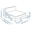 ІКЕА Континентальне ліжко DUNVIK, 694.195.66 - Home Club, зображення 9