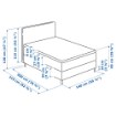 ИКЕА Континентальная кровать DUNVIK, 992.490.92 - Home Club, изображение 5