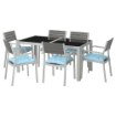 ИКЕА Стол + 6 стульев с подножкой. SJÄLLAND ШЭЛЛАНД, 792.916.52 - Home Club