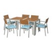 ИКЕА Стол + 6 стульев с подножкой. SJÄLLAND ШЭЛЛАНД, 792.916.28 - Home Club