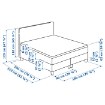 ИКЕА Континентальная кровать DUNVIK, 391.671.07 - Home Club, изображение 8