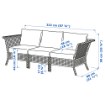 ИКЕА 3-местный модульный диван KUNGSHOLMEN КУНГСХОЛЬМЕН, 692.579.98 - Home Club, изображение 3