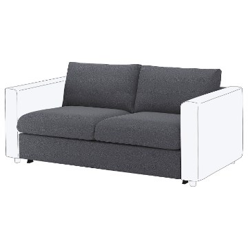 ИКЕА Секция 2-местный диван-кровать VIMLE ВИМЛЕ, 995.452.62 - Home Club