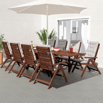 ИКЕА Стол+8 складных стульев ЭПЛАРО, 292.897.55 - Home Club