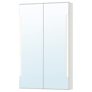 IKEA 20369073 СТОРЙОРМ Зеркало с подсветкой, белый, 80x60 см