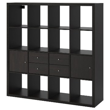 ИКЕА Стеллаж с 4 вставками KALLAX КАЛЛАКС, 792.783.25 - Home Club