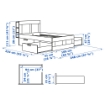 ИКЕА Комплект мебели для спальни из 3 предметов BRIMNES БРИМНЭС, 694.833.93 - Home Club, изображение 9
