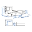 ИКЕА Комплект мебели для спальни из 3 предметов BRIMNES БРИМНЭС, 694.956.83 - Home Club, изображение 9