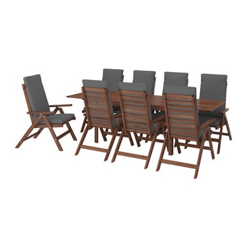 ИКЕА Стол+8 складных стульев ЭПЛАРО, 392.687.81 - Home Club