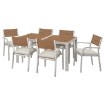 ИКЕА Стол + 6 стульев с подножкой. SJÄLLAND ШЭЛЛАНД, 392.662.25 - Home Club