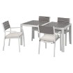 ИКЕА Стол + 4 стула с подножкой. SJÄLLAND ШЭЛЛАНД, 592.654.99 - Home Club