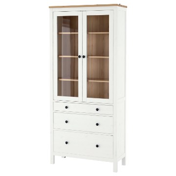 ИКЕА Витрина с тремя ящиками HEMNES ХЕМНЭС, 504.135.07 - Home Club
