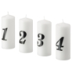 ІКЕА Неароматична формова свічка VINTER 2020 ВІНТЕР 2020, 004.666.16 - Home Club