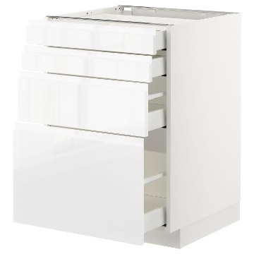 ІКЕА Підлогова шафа 4 фронт панелі METOD МЕТОД / MAXIMERA МАКСИМЕРА, 492.539.15 - Home Club