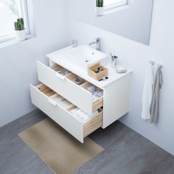 ИКЕА Шкаф со столешницей 45x32 раковина ГОДМОРГОН/ТОЛКЕН / ХОРВИК, 693.092.14 - Home Club