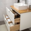 ИКЕА Тумба со столешницей и раковиной 45x32 см GODMORGON ГОДМОРГОН / TOLKEN ТОЛКЕН / HÖRVIK ХОРВИК, 693.086.29 - Home Club, изображение 3