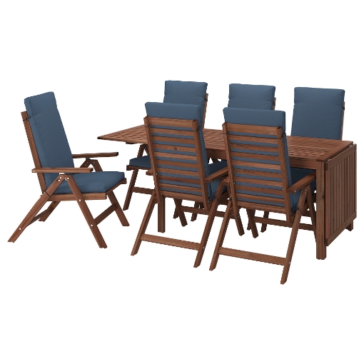 ИКЕА Стол+6 складных стульев ЭПЛАРО, 392.687.57 - Home Club